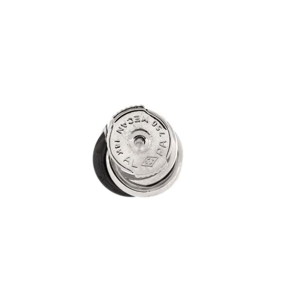 Cartier Trinity Stud Earrings 18K White Gold with Diamonds and Ceramic Mini - - Picture 3 of 3